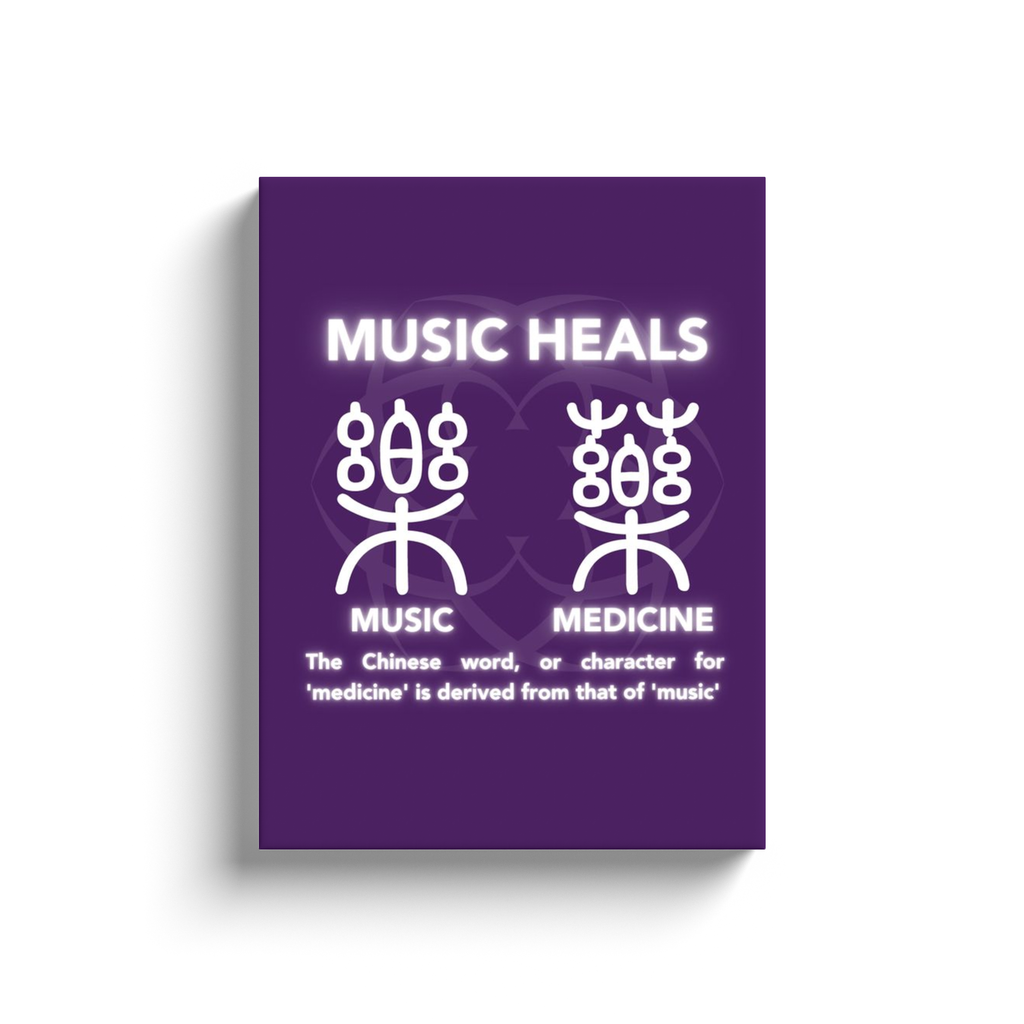 Music Heals Canvas Wrap (12x16 Portrait)